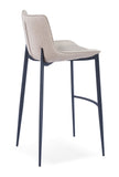 [Barstool] Black matt frame + PU , Scandinavian Barstools for Home & Hospitality Spaces