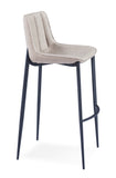 [Barstool] Black matt frame + PU , Scandinavian Barstools for Home & Hospitality Spaces