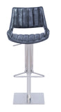 [Hydraulic Barstool]  201# Burshed stainlee frame + PU , Adjustable height of rotating bar stools