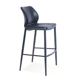 [Barstool] Gun color frame + saddle leather & PU , Business office space high-end conference chair for negotiations