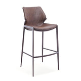 [Barstool] Wood vaneer frame + PU , Classical industrial style banquet table high barstools