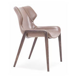 [Dining Chair] Wood vaneer frame + saddle leather & PU , Hero Furniture Original Retro Dining Chair