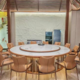 [Dining Chair] rose gold frame + saddle leather & PU , Hotel banquet with armchair dining chairs
