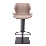 [Hydraulic Barstool] Black matt frame base + PU , Modern Home Bar & Kitchen Island Barstool