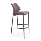 [Barstool] Wood vaneer frame + PU , Classical industrial style banquet table high barstools
