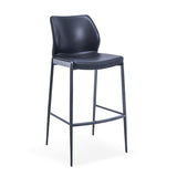 [Barstool] Gun color frame + saddle leather & PU , Business office space high-end conference chair for negotiations