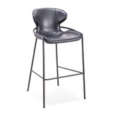[Barstool] black matt frame + saddle leather & PU , Hero's original design bar & café special bar chairs