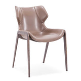 [Dining Chair] Wood vaneer frame + saddle leather & PU , Hero Furniture Original Retro Dining Chair