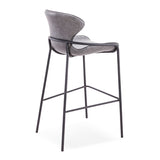 [Barstool] black matt frame + saddle leather & PU , Hero's original design bar & café special bar chairs