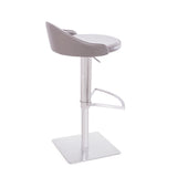 [Hydraulic Barstool] 201# burshed stainlee steel frame base + saddle leather & PU , Cozy kitchen breakfast corner Bar chair