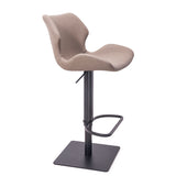 [Hydraulic Barstool] Black matt frame base + PU , Modern Home Bar & Kitchen Island Barstool