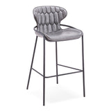 [Barstool] black matt frame + saddle leather & PU , Hero's original design bar & café special bar chairs