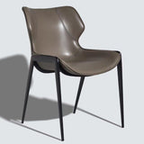 [Dining Chair] Wood vaneer frame + saddle leather & PU , Hero Furniture Original Retro Dining Chair