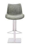 [Hydraulic Barstool]  201# Burshed stainlee frame + PU , Ergonomic Backres bar stoolsf or bar island counter