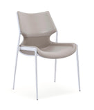 [Dining Chair] Chrome frame +  saddle leather & PU，ERGONOMIC DESIGN KITCHEN DINING CHAIRS