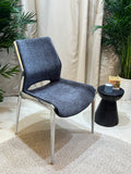 [Dining Chair] Champagne gold frame + PU，Luxury Rose Gold Metal Leg Exquisite Dining Chair