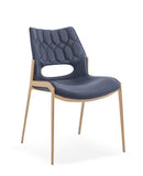 [Dining Chair] Rose gold frame +  PU，Christmas Feast Atmosphere Dining Chair