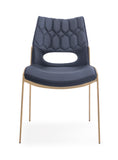 [Dining Chair] Rose gold frame +  PU，Christmas Feast Atmosphere Dining Chair