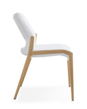 [Dining Chair] Rose gold frame +  PU，Christmas Feast Atmosphere Dining Chair