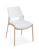 [Dining Chair] Rose gold frame +  PU，Christmas Feast Atmosphere Dining Chair