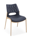 [Dining Chair] Rose gold frame +  PU，Christmas Feast Atmosphere Dining Chair