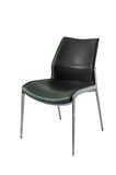 [Dining Chair] Black nickel frame +  saddle leather & PU，Casual Modern Hotel Home Accessible Dining Chair