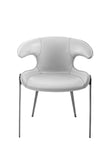 [Dining Chair] Black nickel frame +  saddle leather & PU，High End Hotel Restaurant Table set dining cahir