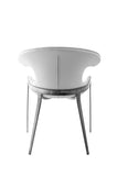 [Dining Chair] Black nickel frame +  saddle leather & PU，High End Hotel Restaurant Table set dining cahir