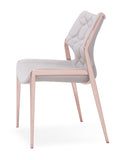 [Dining Chair] Chrome frame +  saddle leather & PU，ERGONOMIC DESIGN KITCHEN DINING CHAIRS