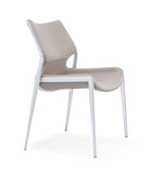 [Dining Chair] Chrome frame +  saddle leather & PU，ERGONOMIC DESIGN KITCHEN DINING CHAIRS