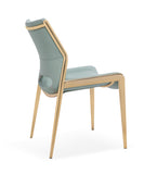 [Dining Chair] Champagne gold frame + PU，Luxury Rose Gold Metal Leg Exquisite Dining Chair
