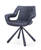 [Lounge chair]  Gun color frame +  PU，HERO Furniture Ergonomic Design Relax Chair