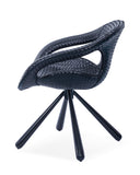 [Lounge chair]  Gun color frame +  PU，360° Rotating Smooth Lounge Chair for Events