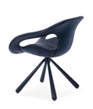 [Lounge chair]  Gun color frame +  PU，360° Rotating Smooth Lounge Chair for Events