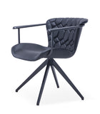 [Lounge chair]  Gun color frame +  PU，Living-room versatile Eco-Friendly relax chair