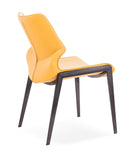 [Dining Chair] Gun color frame + PU，Dining Room Chairs with Ergonomic Backres
