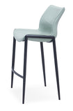 [Barstool] Black matt frame +  PU , Ergonomic Side Waist Support Design barstool
