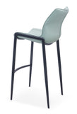 [Barstool] Black matt frame +  PU , Ergonomic Side Waist Support Design barstool