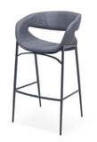 [Barstool] Gun color frame +  PU ,Wrap-style ergonomic seat board Hydraulic Barstool