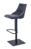 [Hydraulic Barstool]  Black matt frame + PU , Restaurant Supply Eco-Friendly Bar chair