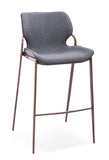 [Barstool] Black matt frame + PU , Bar stools for backrest restaurant with back support