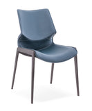 [Dining Chair] Gun color frame + PU，Dining Room Chairs with Ergonomic Backres