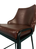 [Barstool] Wood vaneer  frame  +  PU , Atmospheric Bar chair Design for Outdoor & Indoor Bars