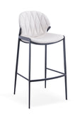 [Barstool] Gun color frame + PU , Rust-Proof durable balcony leisure bar chair