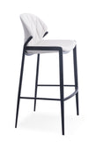 [Barstool] Gun color frame + PU , Rust-Proof durable balcony leisure bar chair