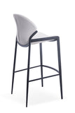 [Barstool] Gun color frame + PU , Rust-Proof durable balcony leisure bar chair