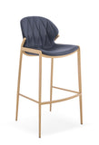 [Barstool] Gun color frame + PU , Rust-Proof durable balcony leisure bar chair
