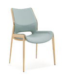 [Dining Chair] Champagne gold frame + PU，Luxury Rose Gold Metal Leg Exquisite Dining Chair