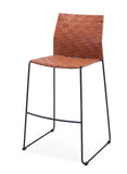 [Barstool] Black matt frame + saddle leather ,Restaurant Supply Eco-Friendly Bar chair