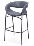[Barstool] Gun color frame +  PU ,Wrap-style ergonomic seat board Hydraulic Barstool